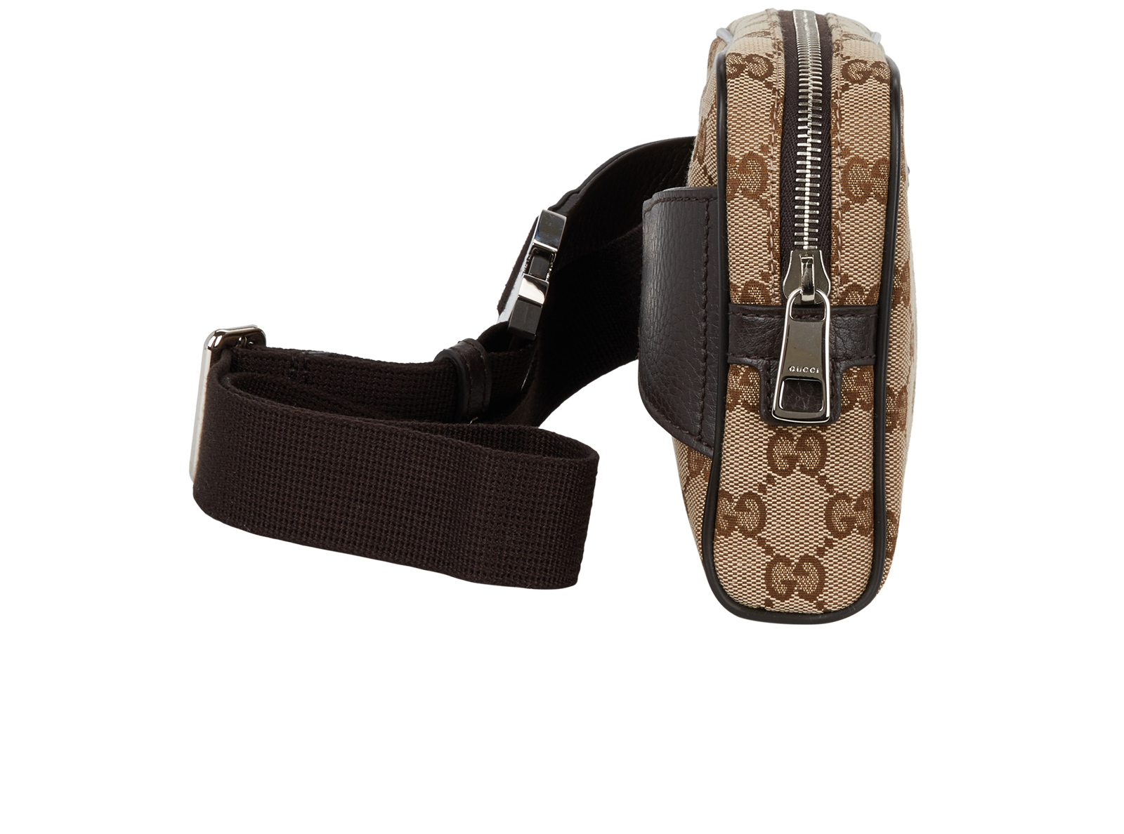 GG Belt Bag, &pound;490, Handbags, Beige, Canvas, Side view